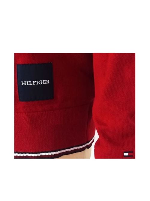 Red men's cotton sweater Tommy Hilfiger | MW0MW32037XMP.XMP